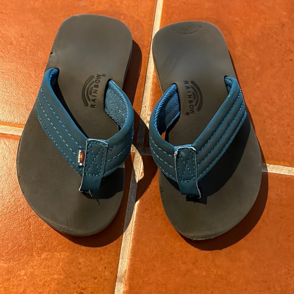Rainbow Flip Flops